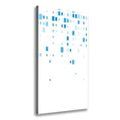 Wallmuralia Vertikální Foto obraz na plátně Modré čtverce 70x140 cm