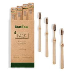 Bambaw Bambaw Zubní kartáček 4ks Material: Bambus