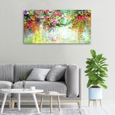 Wallmuralia Foto obraz na plátně do obýváku Barevné květiny 100x50 cm