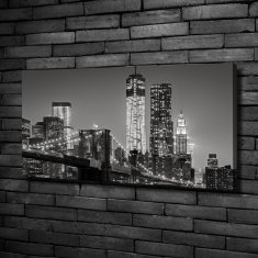 Wallmuralia Foto-obraz canvas do obýváku Manhattan noc 100x50 cm