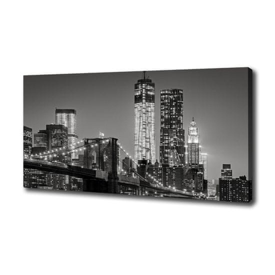 Wallmuralia Foto-obraz canvas do obýváku Manhattan noc