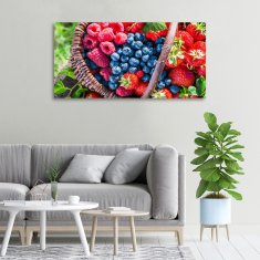 Wallmuralia Foto obraz canvas Koš lesního ovoce 100x50 cm