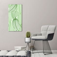 Wallmuralia Foto-obraz canvas do obýváku Zelené listí 50x100 cm
