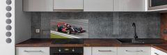Wallmuralia Skleněný panel do kuchynské linky Formule 1 100x50 cm