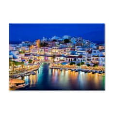 Wallmuralia Foto-obraz fotografie na skle Kréta Řecko 100x70 cm 4 úchytky