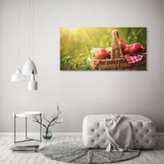 Wallmuralia Foto obraz canvas Jablka v koši 120x60 cm