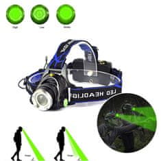 Sunpro  Green LED Headlamp - čelovka zelená