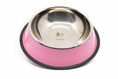 limaya Limaya nerezová miska pro psy a kočky s protiskluzovou gumou růžová 26 cm