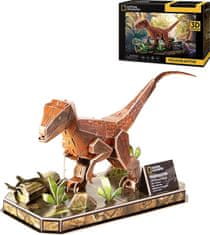 CubicFun  3D puzzle National Geographic: Velociraptor 63 dílků