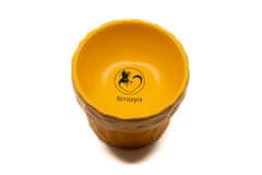 limaya Limaya vyvýšená keramická miska pro psy a kočky oranžová 12 cm