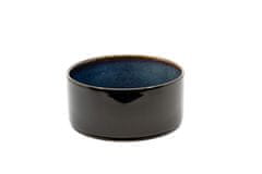 limaya Limaya keramická miska pro psy a kočky žíhaná černo modrá 15,5 cm