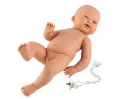 Llorens New born holčička - realistická panenka miminko bílé rasy s celovinylovým tělem - 45 cm