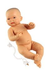 Llorens New born holčička - realistická panenka miminko žluté rasy s celovinylovým tělem - 45 cm