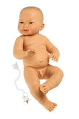 Llorens New born chlapeček - realistická panenka miminko žluté rasy s celovinylovým tělem - 45 cm
