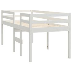 Greatstore Patrová postel bílá 80 x 200 cm masivní borové dřevo