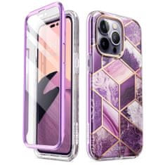 SUPCASE Cosmo pancéřové pouzdro na iPhone 14 PRO MAX 6.7" Marble purple