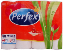 Perfex Plus toaletní papír, 3 vrstvy - 24 ks