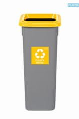 Plafor Odpadkový koš na tříděný odpad Fit Bin gray 20 l, žlutý - plast