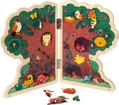 Janod  Magnetická hračka Strom s lesními zvířaty