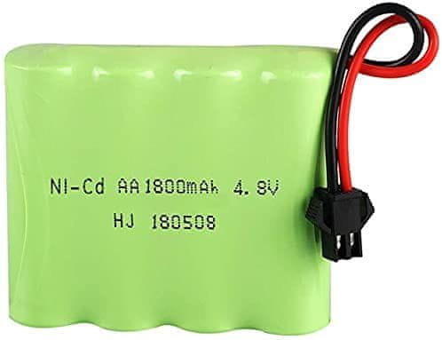 YUNIQUE GREEN-CLEAN 1 kus dobíjecí baterie 4.8V Ni-CD 1800mAh pro dálkové ovládání auta
