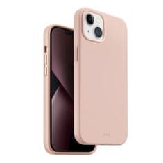 UNIQ UNIQ Lino Hue silikonový kryt iPhone 14 Plus, šedý Růžová