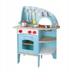 Classic world Dřevěná modrá dětská kuchyňka Classic Wor