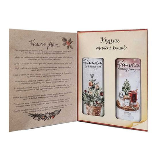 Bohemia GIFTS Kosmetický balíček sada kniha -Vánoční přání