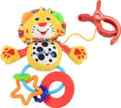 Baby Mix Plyšová hračka s chrastítkem gepardík