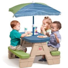 Step2 Krok 2 Piknikový stůl s deštníkem pro děti