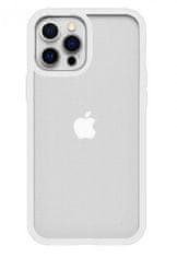 ACM Průhledný kryt s barevným okrajem - iPhone 12/12 Pro - Bílá