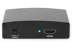 Nedis VCON3450AT - Převodník HDMI na VGA | 1cestný - HDMI vstup | VGA + 2x RCA (L/R) Výstup