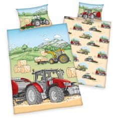 Herding Flanelové dětské povlečení Traktor