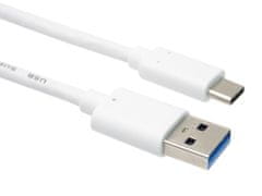 3M Kabel USB-C - USB 3.0 A (USB 3.2 generation 2, 3A, 10Gbit/s) bílý