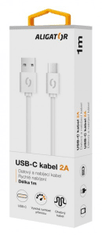 Aligator Datový kabel 2A, USB-C bílý
