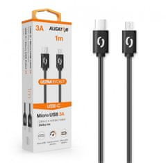 Aligator Datový kabel POWER 3A, USB-C/microUSB černý