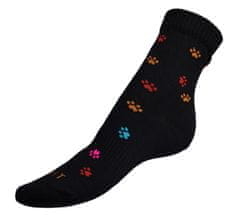 Bellatex Ponožky Tlapka 1 - 39-42 - černá