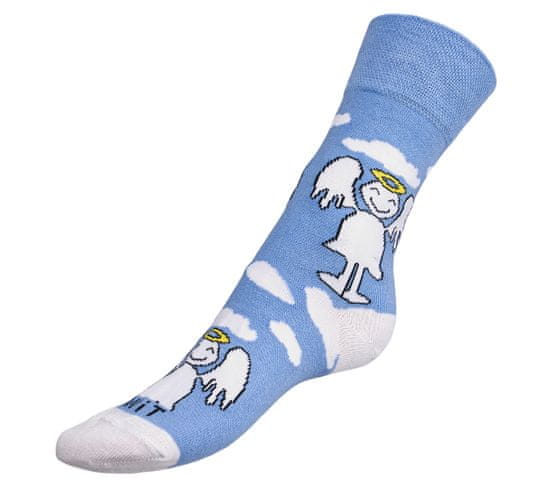 Bellatex Ponožky Anděl - 35-38 - modrá, bílá