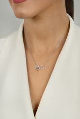 Brilio Silver Něžný pozlacený náhrdelník Nekonečno NCL54Y