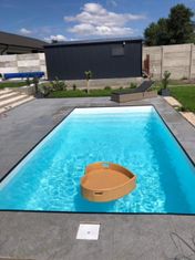 Kompletní bazénový set DORY 6x3x1.5m - plastový bazén hranatý
