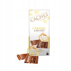 Cachet Mléčná čokoláda s karamelem a sáčkem s mořskou solí