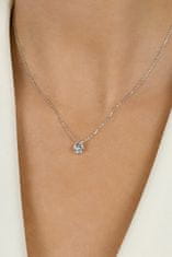 Brilio Silver Blyštivý pozlacený náhrdelník se zirkonem NCL68Y