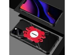 Bomba Luxusní spider hliníkový obal pro iphone - černo-červený Model: iPhone 11