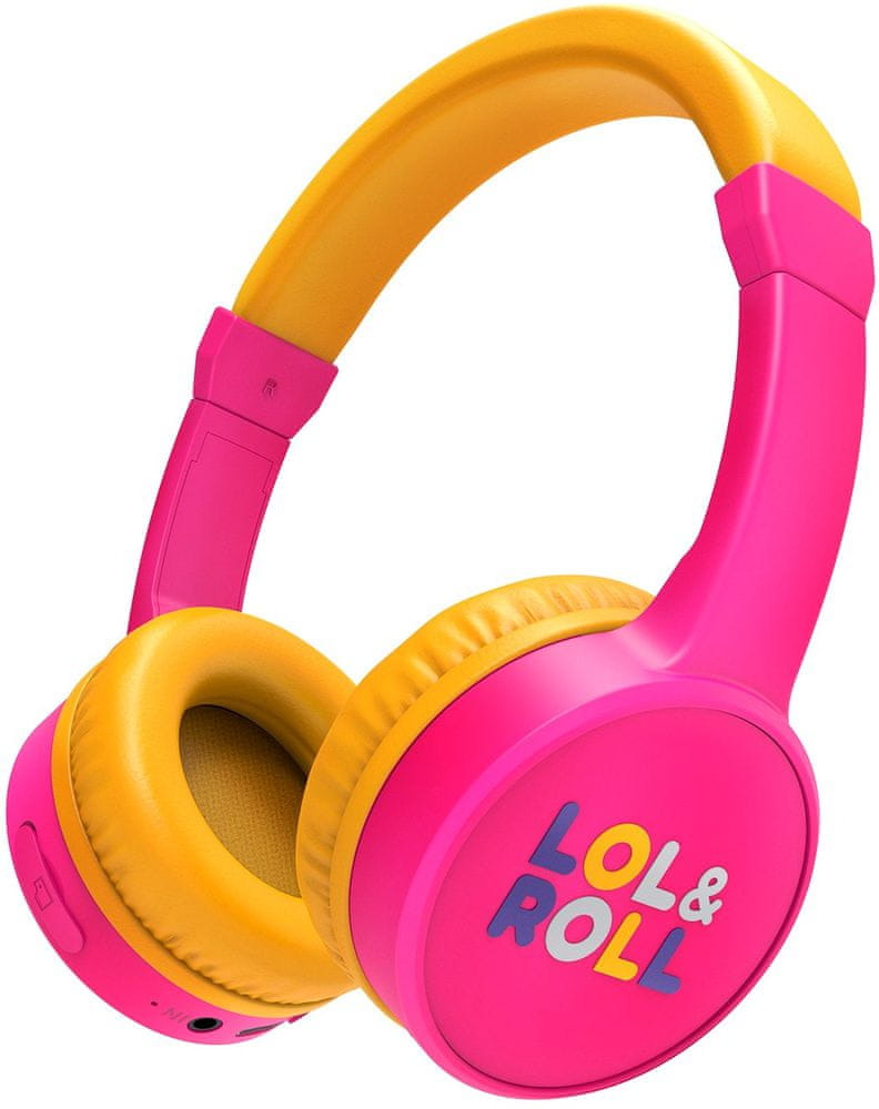 Energy Sistem Lol&Roll Pop Kids Bluetooth Headphones, růžová/žlutá