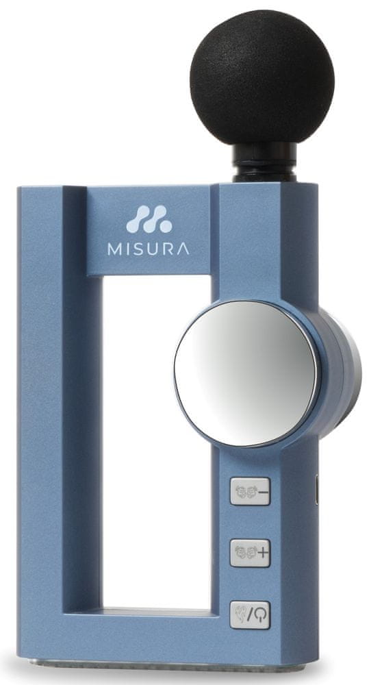 Levně Misura MB2 Masážní pistole s funkcí nahřívání, modrá