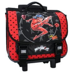 Vadobag Dívčí školní taška na kolečkách Kouzelná Beruška a Černý Kocour