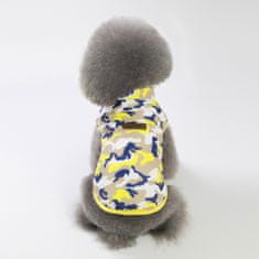 Surtep Animals Kabát pro psa - Žlutý maskáč (vel. XL)