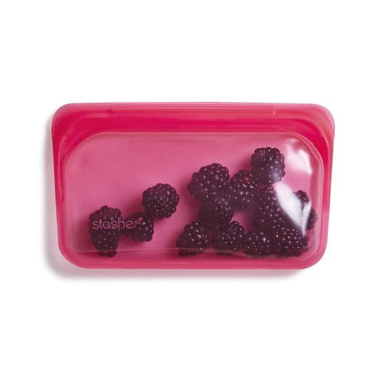Stasher Stasher silikonový sáček na potraviny - Snack, 290ml Barva: růzová, Barva original: raspberry, material 1: Platinový silikon