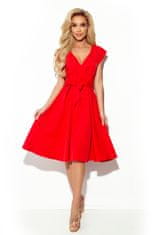 Numoco Dámské šaty 348-4 SCARLETT, červená, M