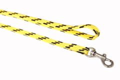 BAFPET Vodítka popruhová NYLON, barevno-černé Barva: Žlutá, Rozměr: 10mm x 130cm 18202