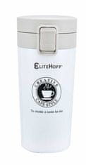 EliteHoff Termohrnek na kávu 350 ml s filtrem Elitehoff White